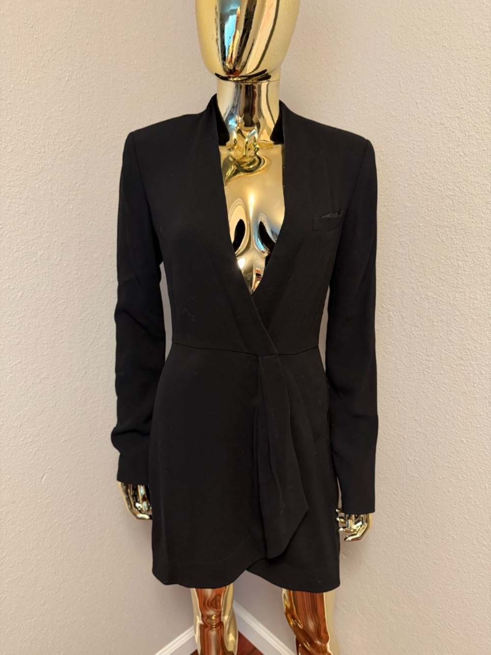 Alex Wang tuxedo dress, blk, size 8